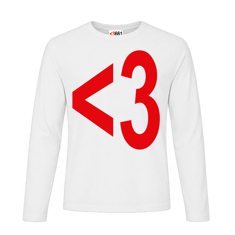 Herz Longsleeve - red